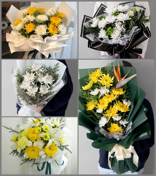 重庆梁平区龙胜乡白事花束代送